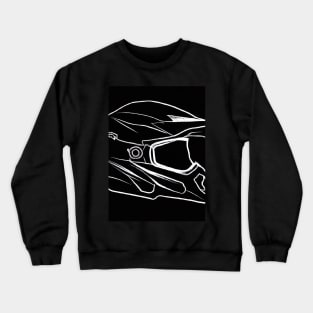 Motorcycle Helmet Crewneck Sweatshirt